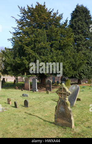 Tombe nella chiesa di San Michele Himlet cantiere Staffordshire REGNO UNITO Foto Stock