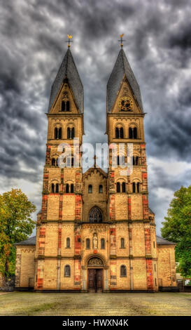 Basilica di San Castor a Koblenz Germania Foto Stock