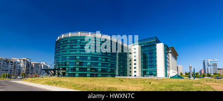 Nuovo edificio di Libraty nazionale della Romania a Bucarest Foto Stock