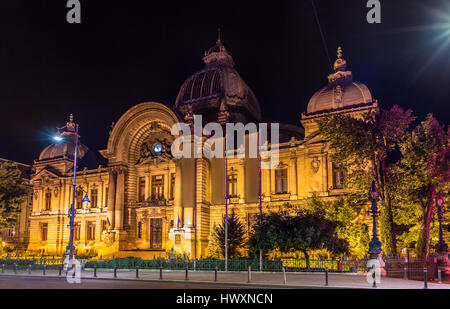 CEC Palace a Bucarest - Romania Foto Stock