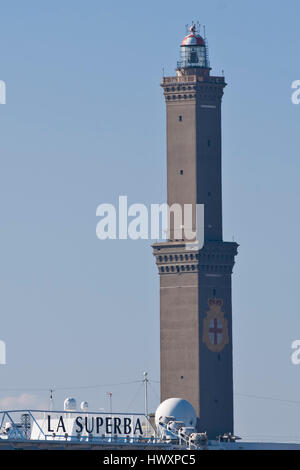 Lanterna, il simbolo di Genova Foto Stock