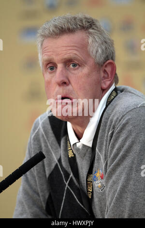 COLIN MONTGOMERIE TEAM europeo europeo capitano capitano di una squadra Celtic Manor Resort la città di Newport in Galles Il 29 settembre 2010 Foto Stock