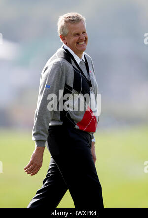 COLIN MONTGOMERIE TEAM europeo europeo capitano capitano di una squadra Celtic Manor Resort la città di Newport in Galles Il 29 settembre 2010 Foto Stock