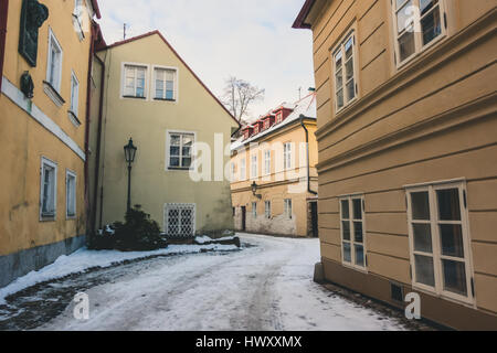 Novy Svet pittoresco quartiere di Praga Foto Stock