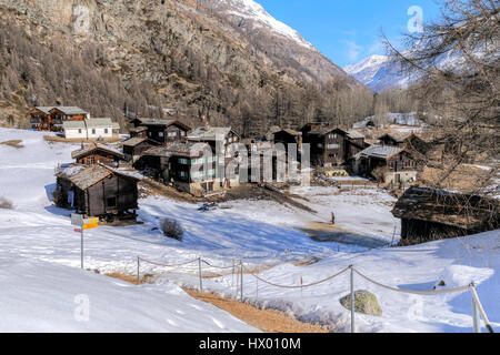 Zum vedere, Zermatt, Vallese, Svizzera, Europa Foto Stock