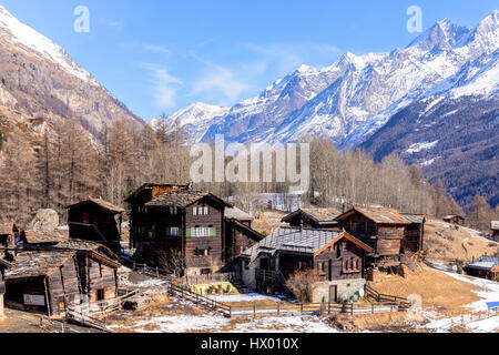 Zum vedere, Zermatt, Vallese, Svizzera, Europa Foto Stock