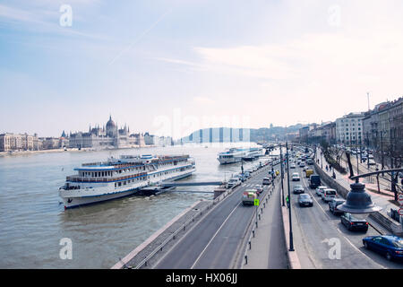 I veicoli a Budapest. Foto Stock