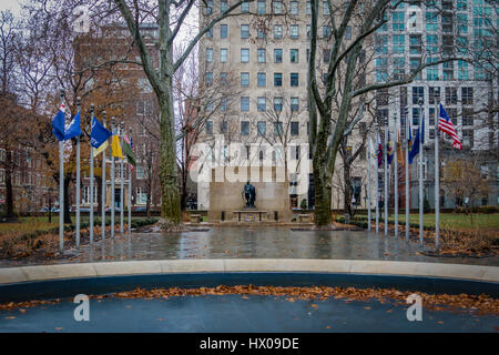 Tomba del Milite Ignoto a Washington Square - Philadelphia, Pennsylvania, STATI UNITI D'AMERICA Foto Stock