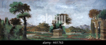 La "porta di felicità" nel Palazzo Topkapi, raffigurata in questo dipinto del marzo 2008, rappresenta un importante punto di riferimento storico di Istanbul. Il dipinto cattura la bellezza architettonica e il significato storico di questa struttura di epoca ottomana. Foto Stock