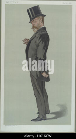 Questa caricatura di Robert William Duff, pubblicata su Vanity Fair nel 1883, satira il panorama sociale e politico dell'epoca, usando l'umorismo per riflettere sulle questioni contemporanee. Foto Stock