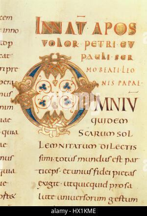 Il "Cod Aug Perg 16 seite 171r" si riferisce a una pagina manoscritta di un codice medievale, probabilmente contenente testo religioso o filosofico. Questa pagina fa parte di una significativa collezione, che illustra la scrittura medievale e le opere d'arte in antichi codici. Foto Stock