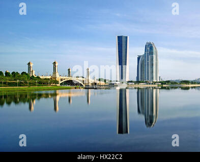 La riflessione di Putrajaya Malaysia Foto Stock