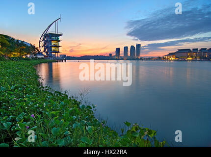 Bellissima Alba presso Pullman Putrajaya Foto Stock