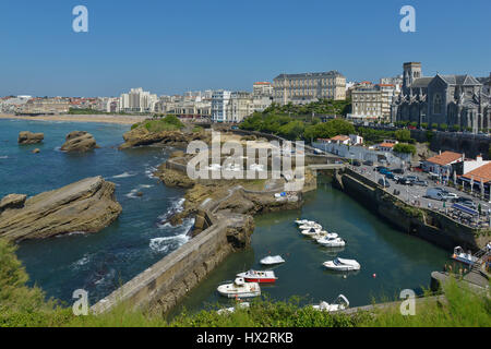 Biarritz (sud-ovest della Francia): i pescatori del porto di Foto Stock