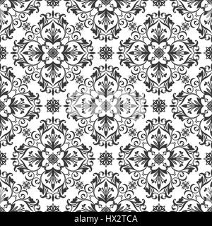 Vector seamless pattern. Il lusso elegante texture di stile di Damasco. Pattern può essere utilizzata come sfondo, sfondo, involucro, pagina compilate, elemento di ornati Illustrazione Vettoriale