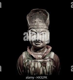 Antiche sculture dall Asia orientale in un museo di Stoccolma Foto Stock