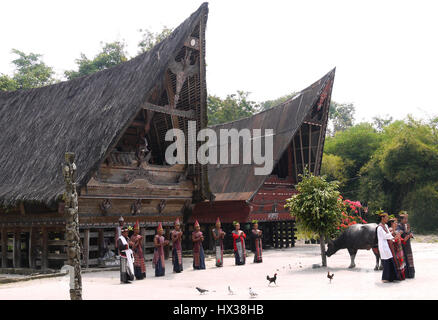 Batak Village, Sumatra, Indonesia Foto Stock