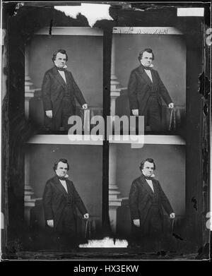 Tre quarti di lunghezza ritratto permanente di Illinois politico Stephen un Douglas, 1863. Immagine cortesia archivi nazionali. Foto Stock