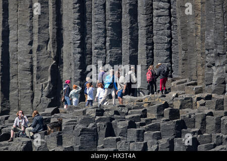 Fingal's Cave, Staffa Isola, Scozia Foto Stock