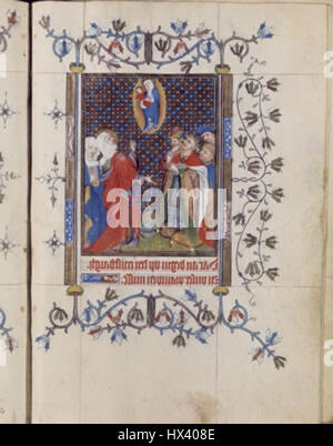 Ore di Maria d'Harcourt Imperatore Augusto e il Tiburtine Sibyl f50v Foto Stock