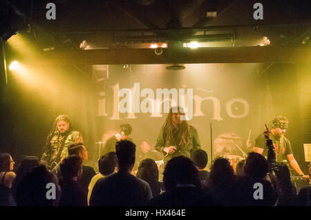 Il Lungomare di Norwich. England Regno Unito. Il 23 marzo 2017. Un American heavy metal band Ill Niño rivestimento padiglione un concerto presso il lungomare molto ad un pubblico ricettivo sul loro "15 anni di Rivoluzione' tour. Foto Stock