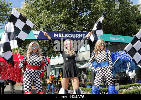 Formula 1 Rolex Australian Grand Prix, 23. - 26.03.2017 Grid Girls Photo: Cronos/Hasan Bratic Foto Stock