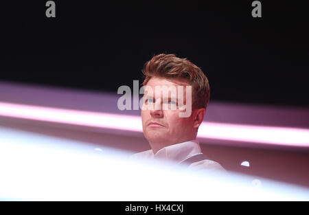 Colonia, Germania. 24 Mar, 2017. Bastiaan Ragas, il cantante, durante la RTL dance show "Let's Dance' all'Coloneum a Colonia, Germania, 24 marzo 2017. Foto: Rolf Vennenbernd/dpa/Alamy Live News Foto Stock