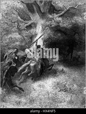 Gustave dore bibel morte di Assalonne Foto Stock
