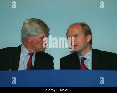 CECIL PARKINSON WILLIAM HAGUE PARTITO & LEADER 15 Ottobre 1997 Foto Stock