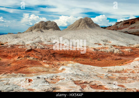 Bianco area di tasca, scogliere Vermiglio, Arizona. Foto Stock