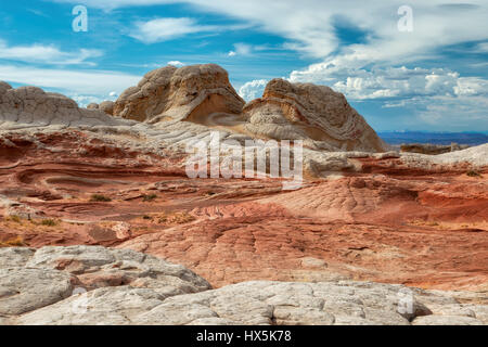 Bianco area di tasca, scogliere Vermiglio, Arizona. Foto Stock