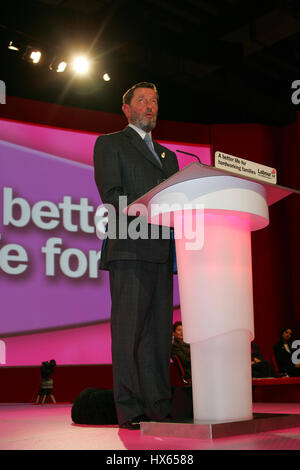 DAVID BLUNKETT MP HOME SECRETARY 29 settembre 2004 il Centro di Brighton Brighton Inghilterra Foto Stock