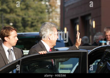 Rostock, Germania, Settembre 18th, 2014: XI riunione della lingua tedesca capi di stato. Foto Stock