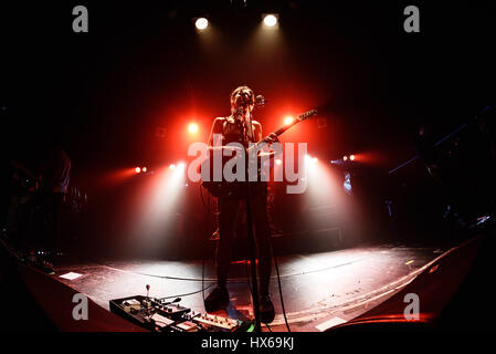 Barcellona - Feb 6: Wolf Alice (banda) in concerto presso il Razzmatazz tappa il 6 febbraio 2016 a Barcellona, Spagna. Foto Stock