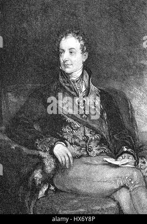 Il principe Klemens Wenzel von Metternich, 1773-1859, Conte di Kynzvart, duca di Portella, comincia in Austria imperiale Foto Stock