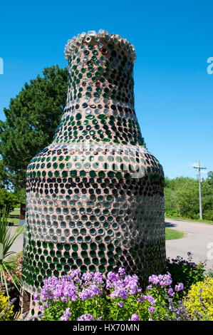 Bottiglia di vetro House - Prince Edward Island - Canada Foto Stock