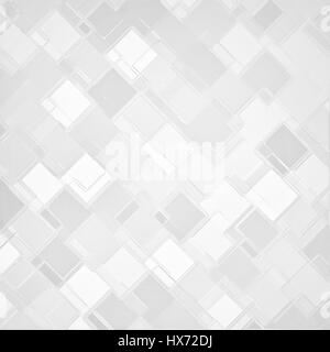 Il bianco e il grigio diamond block pattern sfondo, abstract background design, sfondo techno Foto Stock