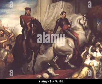 Richard II e Bolingbroke Foto Stock