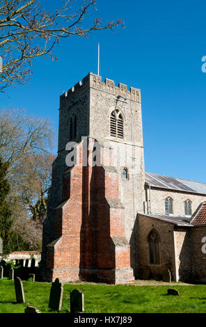 La Chiesa di Santa Maria a Burnham Market, Norfolk, Inghilterra, Regno Unito Foto Stock