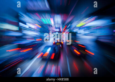 Abstract shot di coloratissimi semaforo Foto Stock