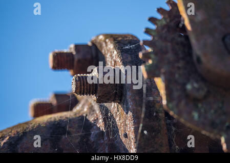 Rusty vecchi macchinari close-up Foto Stock