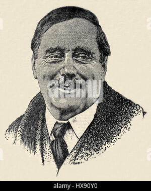 H. G. Wells. Herbert George Wells (1866-1946) xix secolo ventesimo C. scrittore inglese. Scrittore di fiction Foto Stock