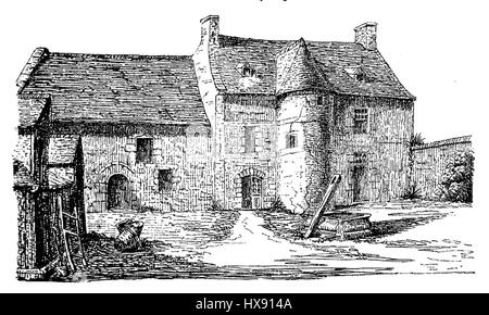 Un'illustrazione tratta da "Histoires des Canadiens franais", Tomo i, pubblicata nel 1882. L'immagine raffigura la prima storia canadese, catturando eventi e figure significative dal 1608 al 1880. Foto Stock