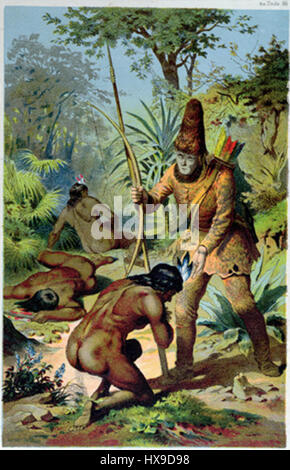 Robinson Crusoe e uomo venerdì Offterdinger Foto Stock