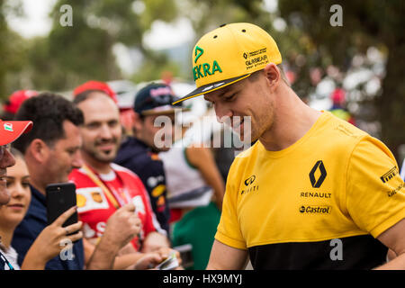 Melbourne, Australia. Il 26 marzo 2017. Nico Hulkenberg durante il 2017 Formula 1 Rolex Australian Grand Prix, Australia il 26 marzo 2017. Credito: Dave Hewison sport/Alamy Live News Foto Stock