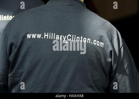 HILARY CLINTON T shirt U.S. Il senatore NEW YORK 27 aprile 2007 SAN DIEGO CALIFORNIA USA Foto Stock