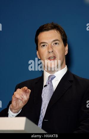 GEORGE OSBORNE MP CONFERENZA indirizzi 03 ottobre 2006 BICC Bournemouth Inghilterra Foto Stock