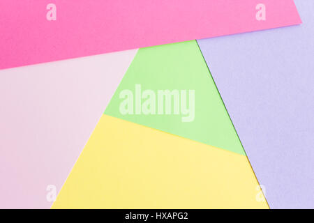 Carta colorata come sfondo. Foto Stock