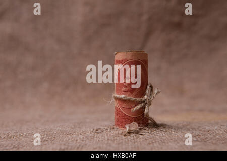 Vecchia banconota sovietica dieci rubli Foto Stock