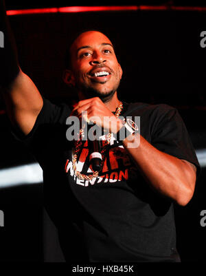 Ludacris esegue sul palco durante Univision Radio 2014 Uforia Music Festival a Exposition Park il 16 agosto 2014 a Los Angeles, California. Foto Stock